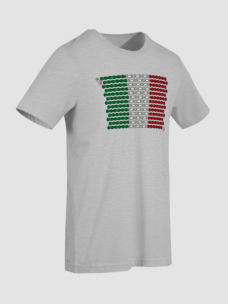Italy Bike Chain Flag on Light Color Supersoft Tee product image (4)