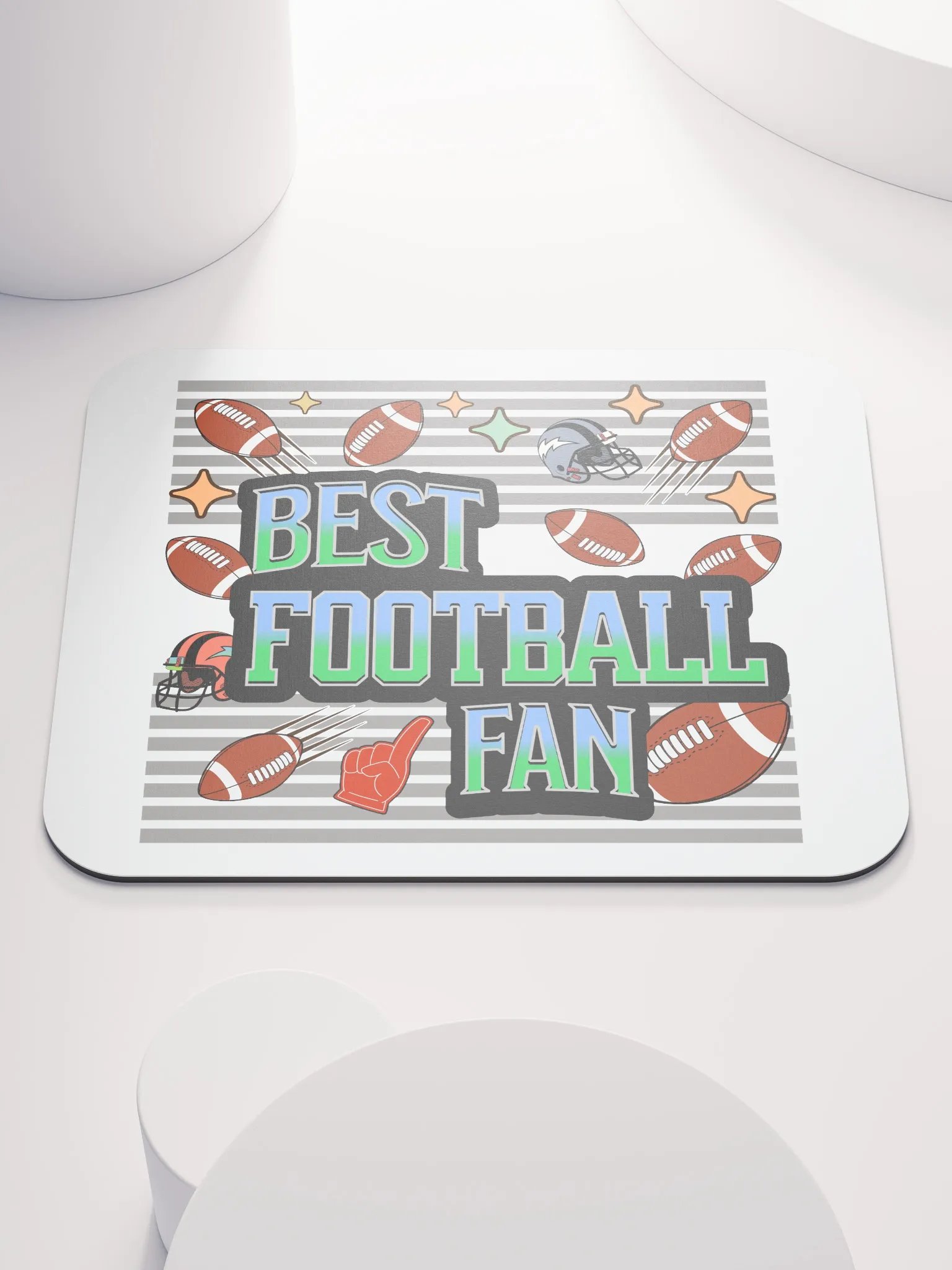 Best Football Fan Fanatic Mouse Pad product image (2)