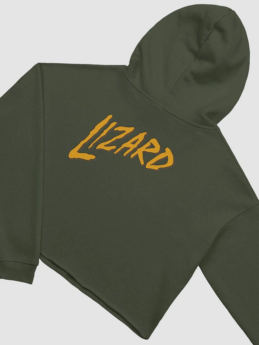 (2 sided) Lizard fleece crop hoodie product image (5)