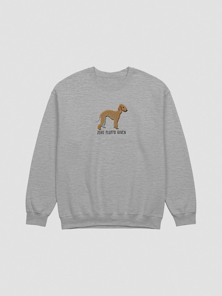Zero Fluffs Given Sweatshirt (Embroidered) of a Bedlington Terrier(Tan) product image (13)