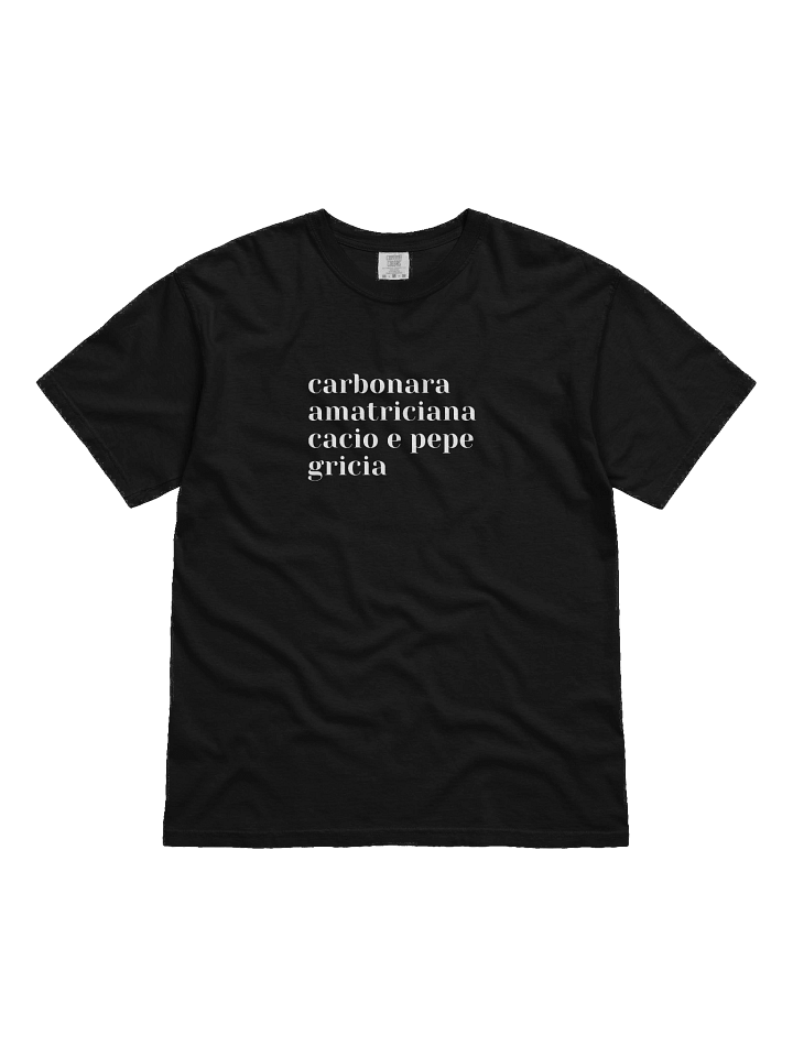 the 4 pastas of Rome tshirt product image (1)