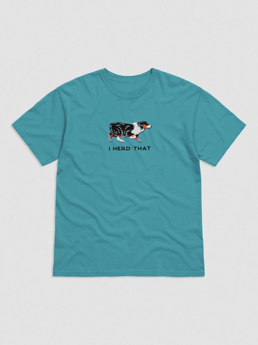 I Herd That T-Shirt(Embroidered) of an Australian Shepherd(Tricolor) product image (4)