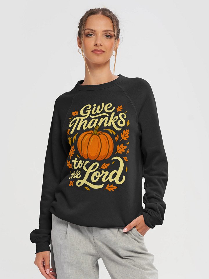 Give Thanks to the Lord Pumpkin Christian Fall Design product image (1)