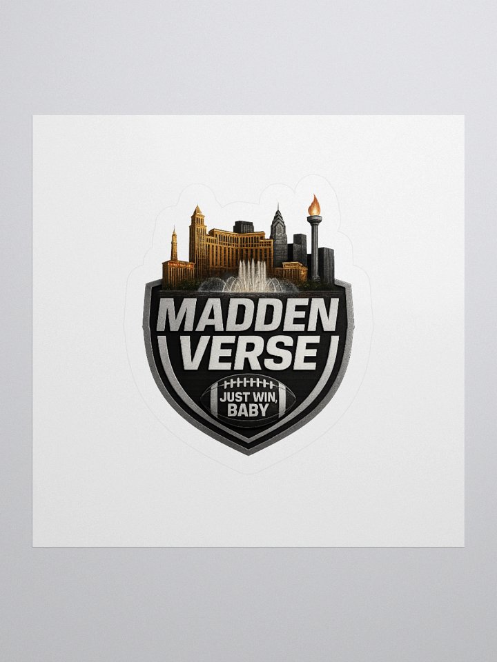 JUST WIN BABY MADDEN VERSE STICKER product image (1)