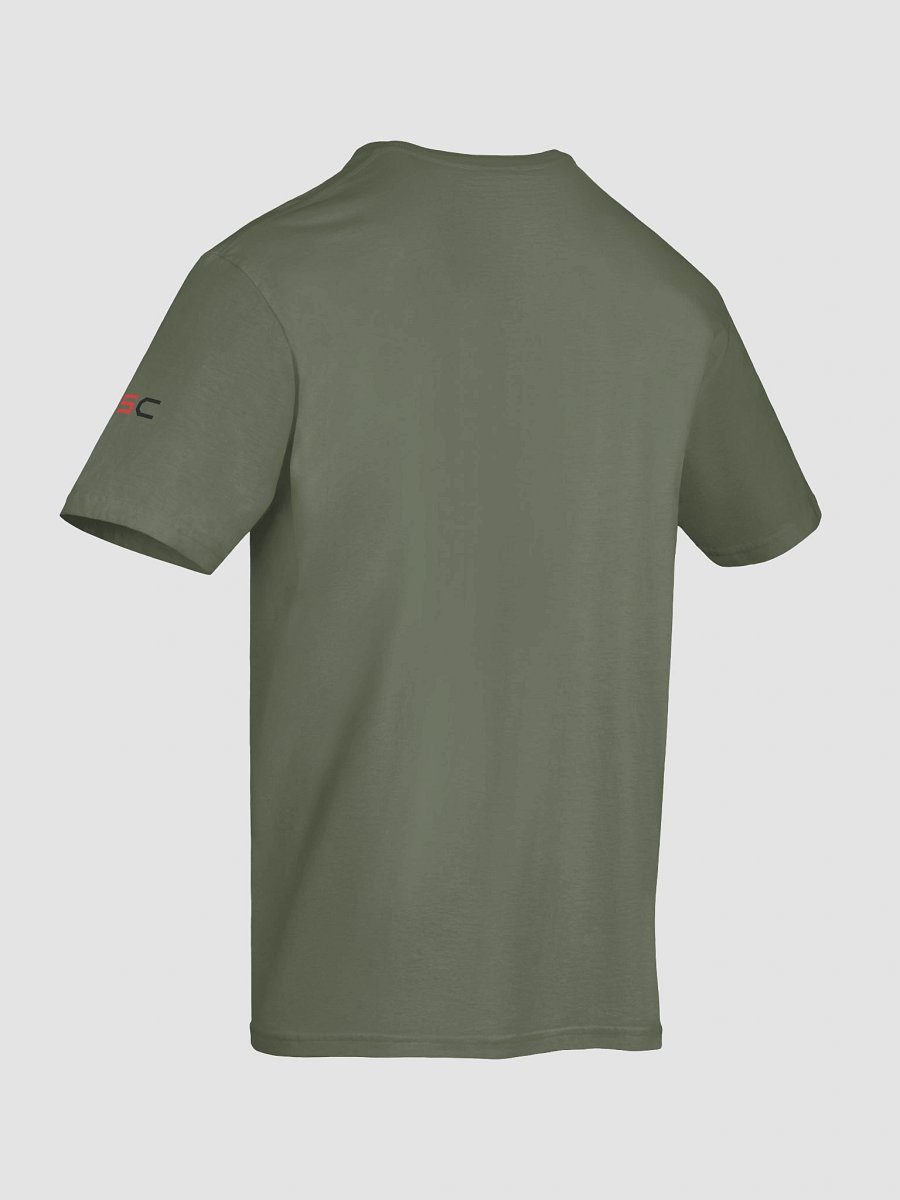 'Again!' Printed Emblem Unisex T-Shirt (Military Green) product image (12)
