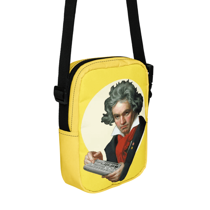 Roland van Beethoven by FranK FoniK , Techno EDM Utility Crossbody Bag product image (1)