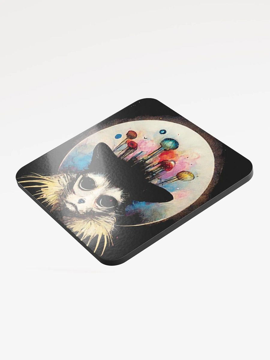 Cosmic Cat Crown Cork Coaster product image (3)