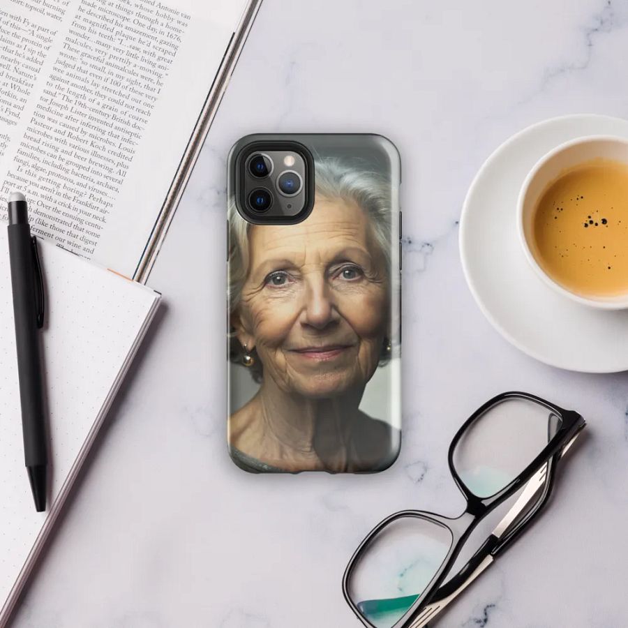 Elegant Older Woman Portrait Phone Case for Enhanced Protection product image (31)