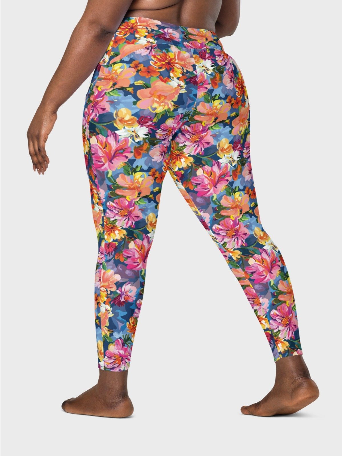 Leggings with Pockets "Bold Abstract Florals" product image (12)