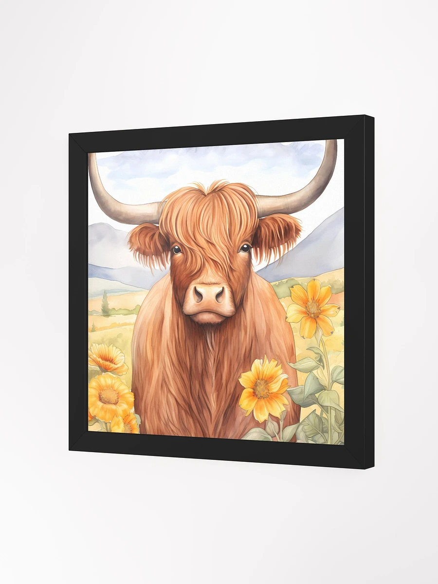 Highland Cow Framed Floral product image (2)