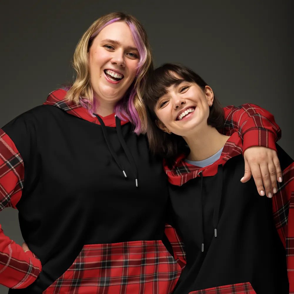 Red Tartan Brit Artz Hoodie product image (6)