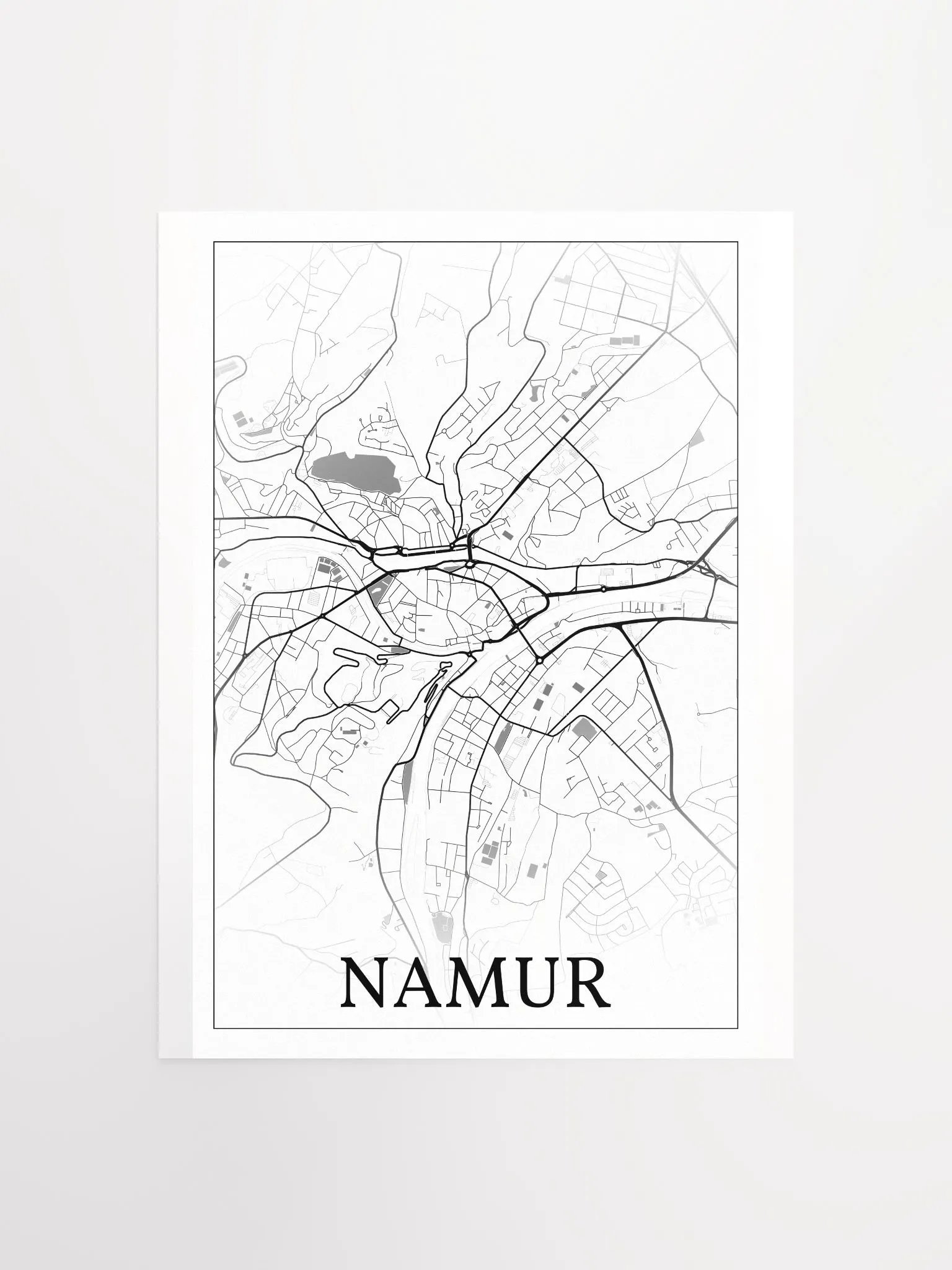Namur, Belgium, city map print product image (3)