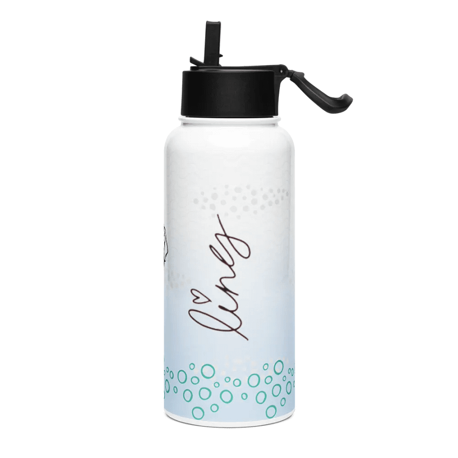 Lingling Kwong Stainless Steel Water Bottle With a Straw Lid product image (3)