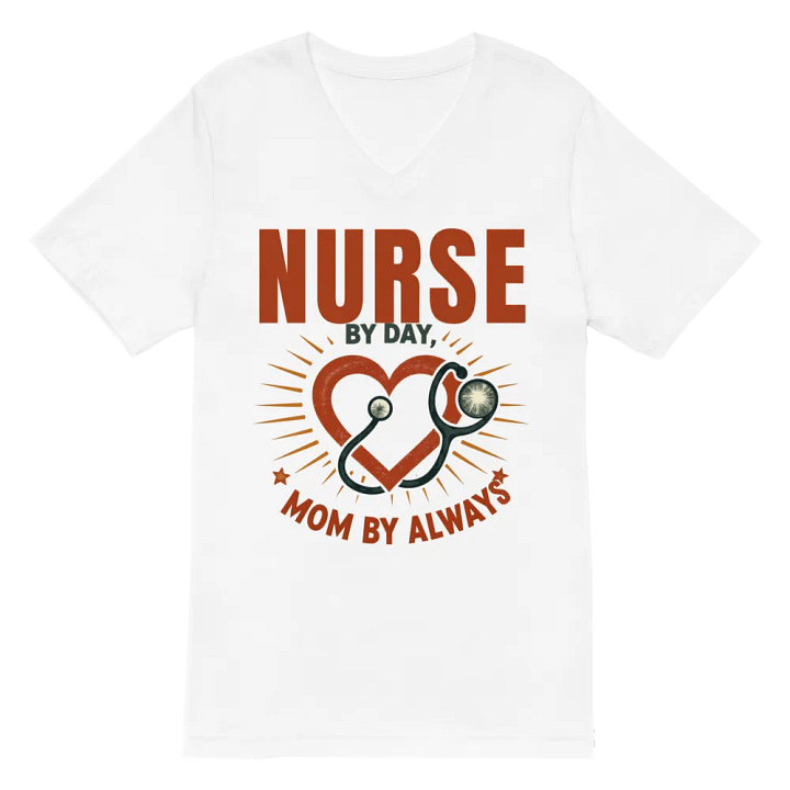 Nurse by Day Mom by Always V-Neck Tee product image (6)