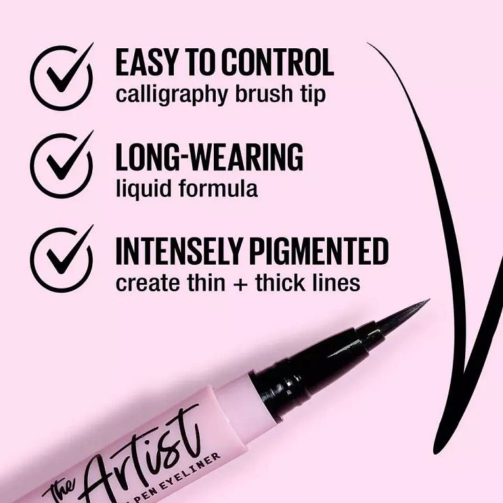 L.A. Girl - The Artist Brush Pen Eyeliner Inky Black product image (2)