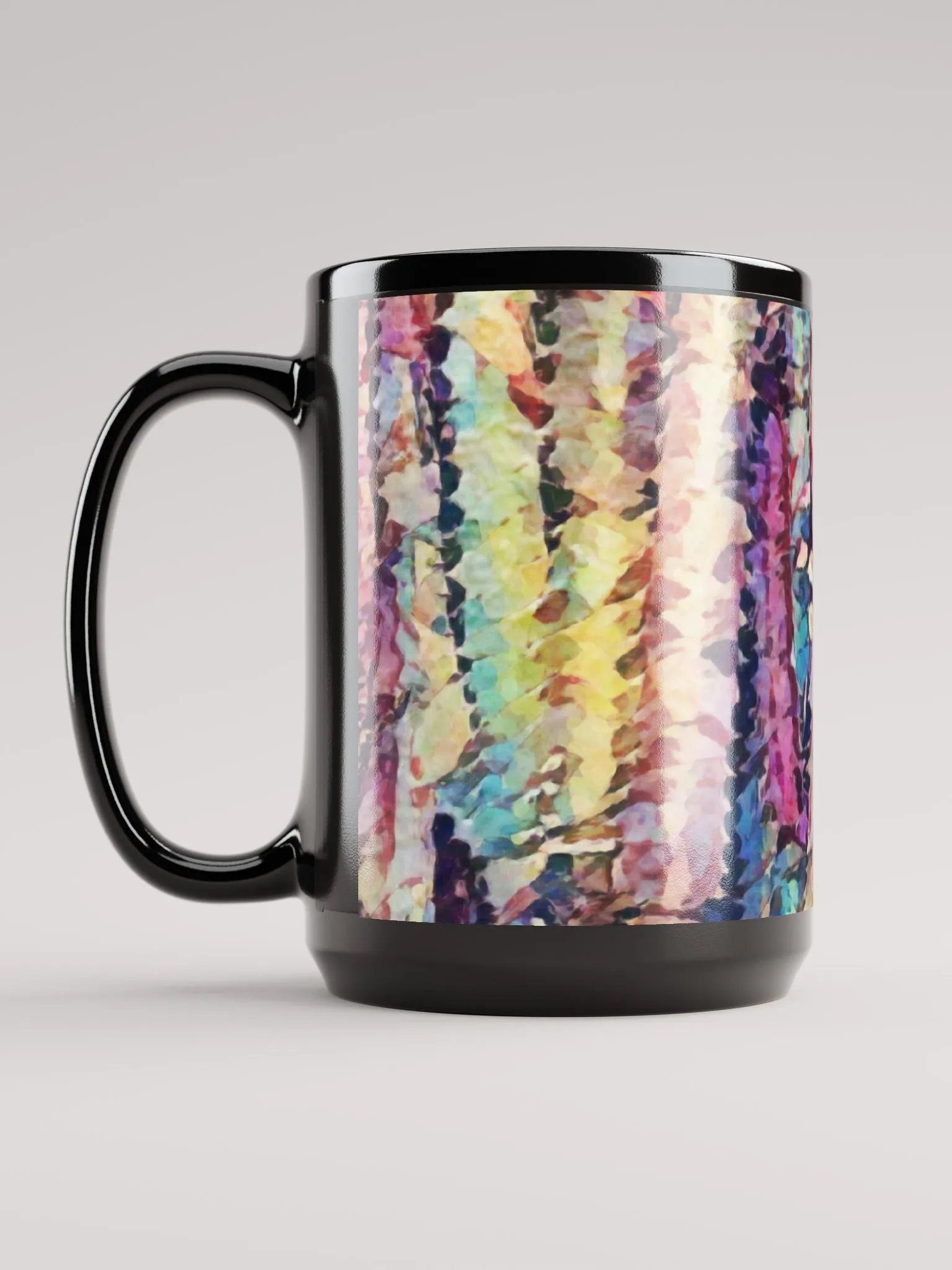 Abstract Graphic | Black Coffee Mug | Kaleidoscope Succulent product image (1)