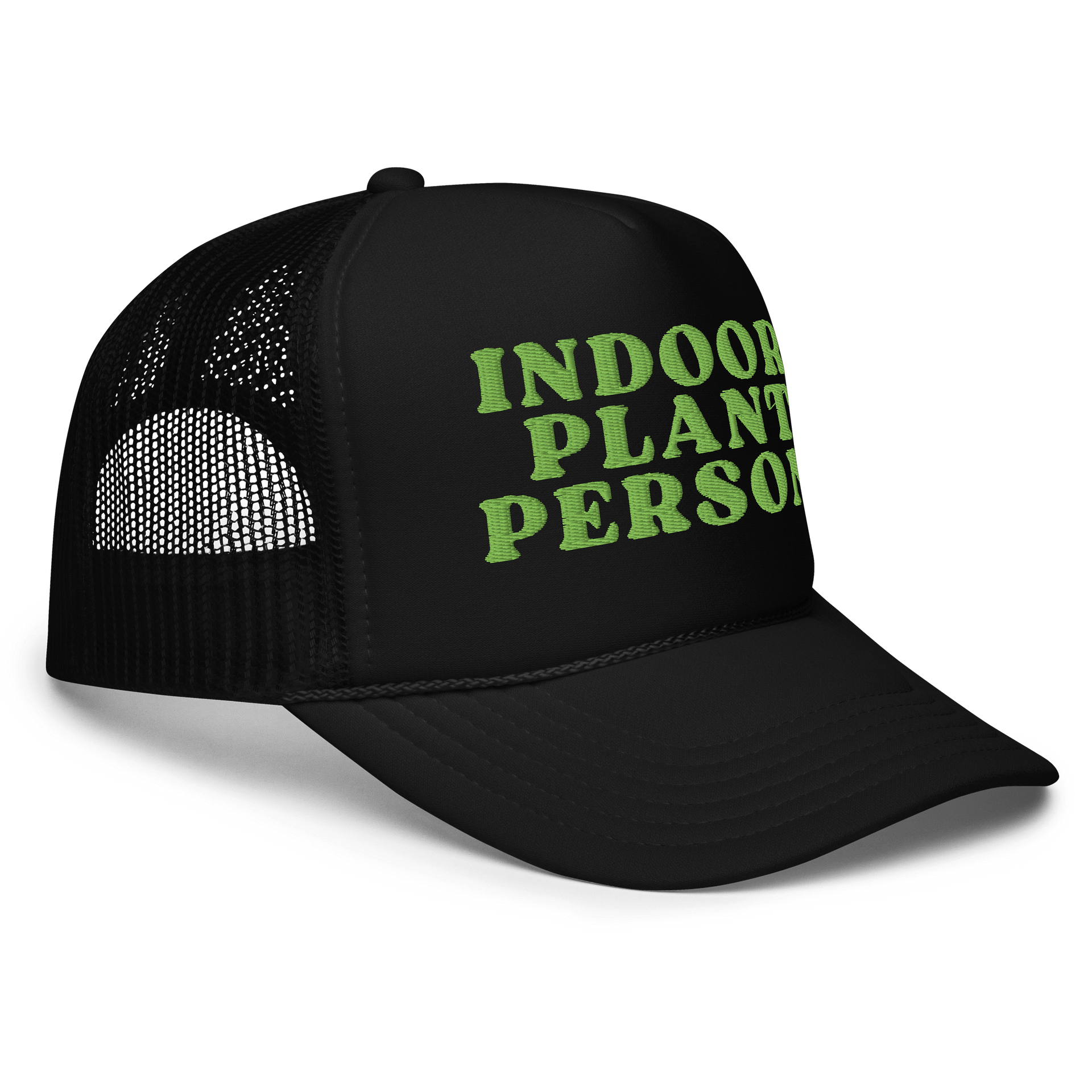 INDOOR PLANT PERSON Foam Trucker Hat product image (2)