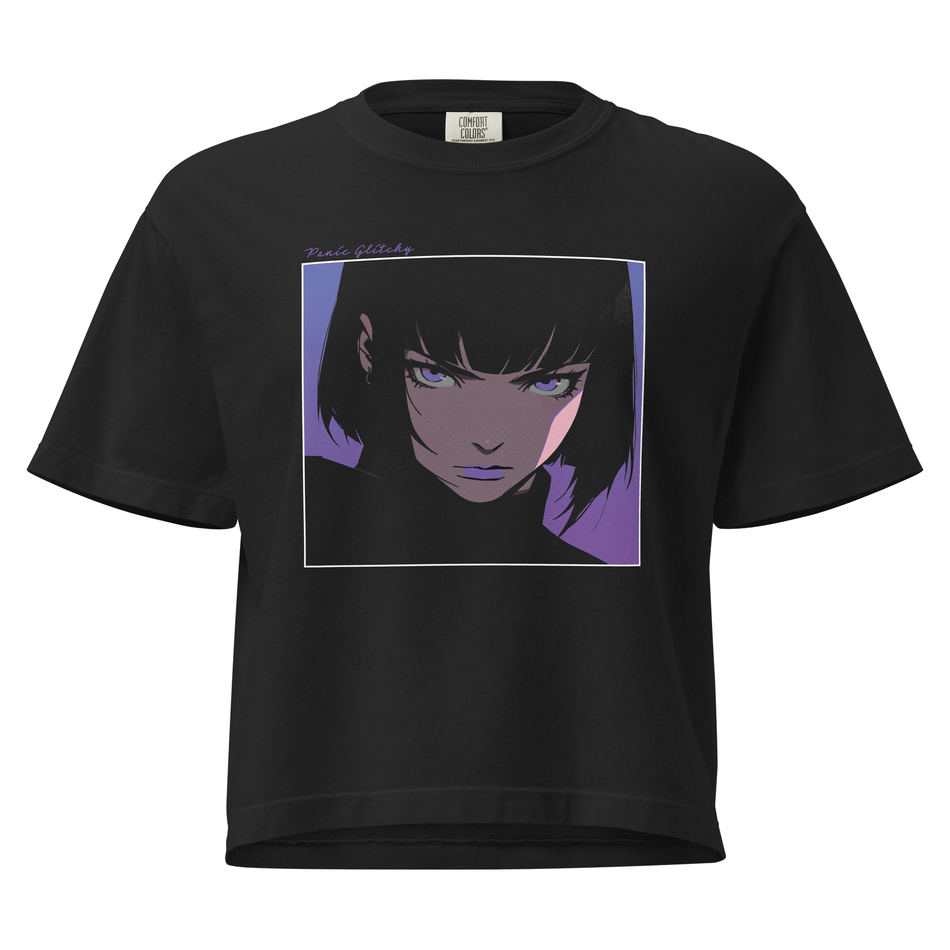 Radiant Gradient Purple Gaze Ladies Boxy Tee product image (1)