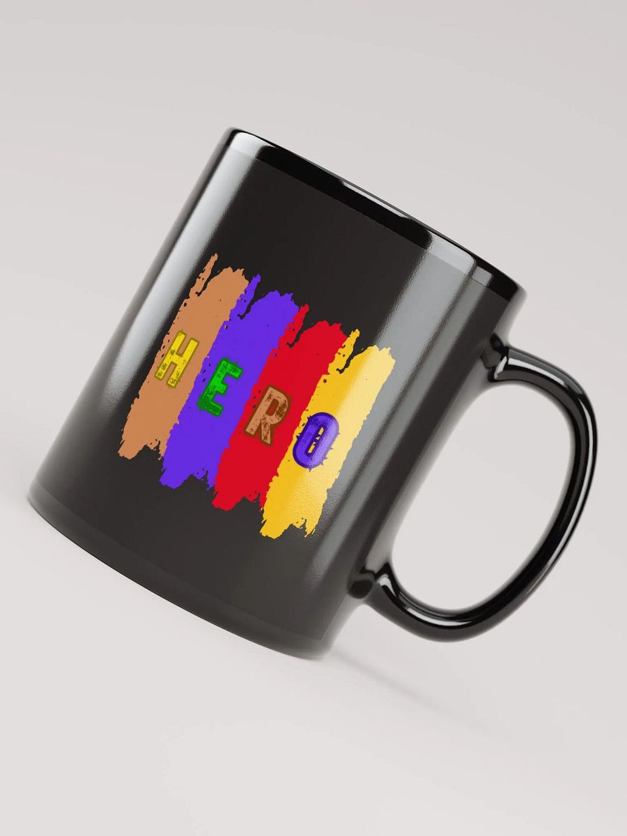 Double HERO Black Glossy Mug product image (8)
