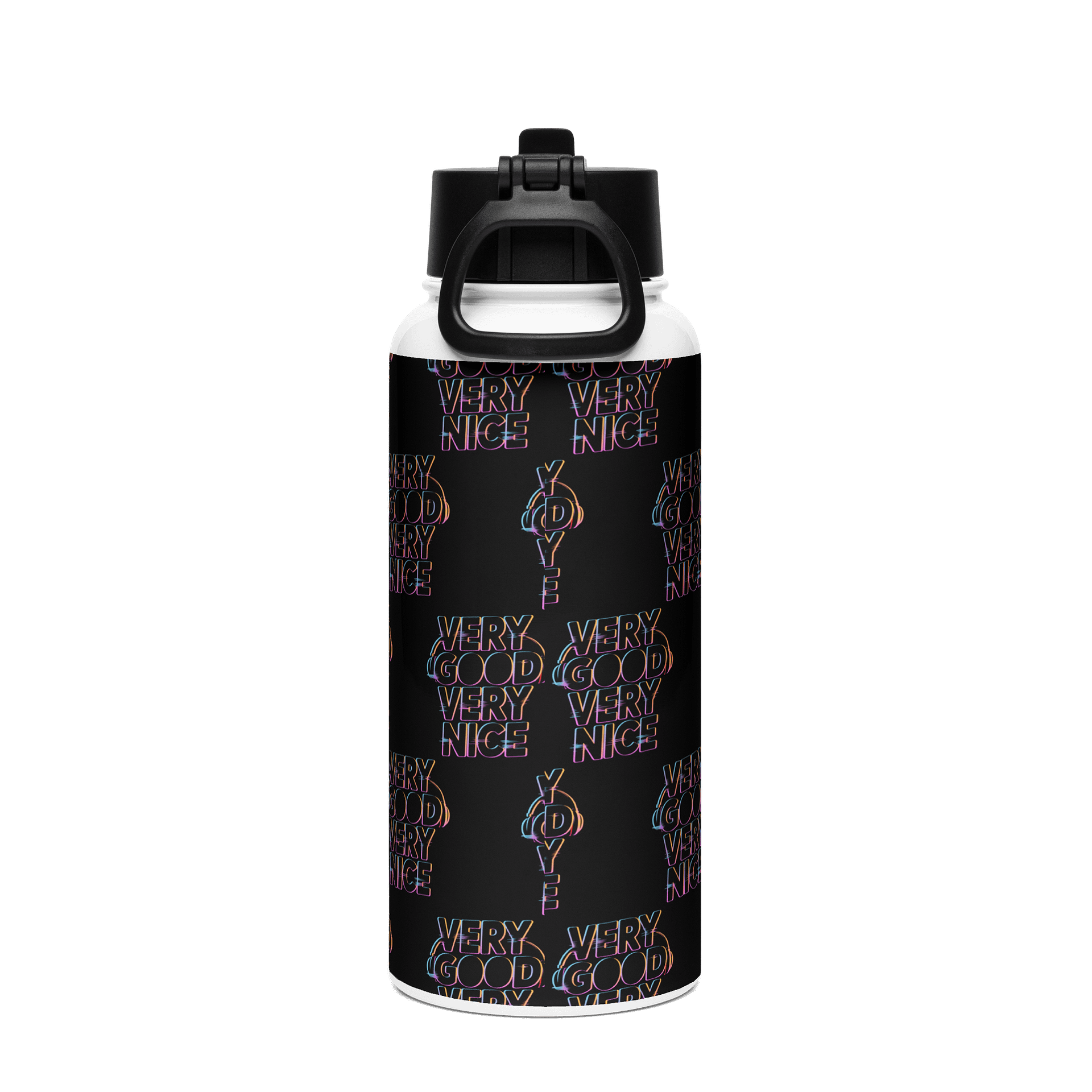 Colorful Vibes Stainless Steel Water Bottle product image (2)