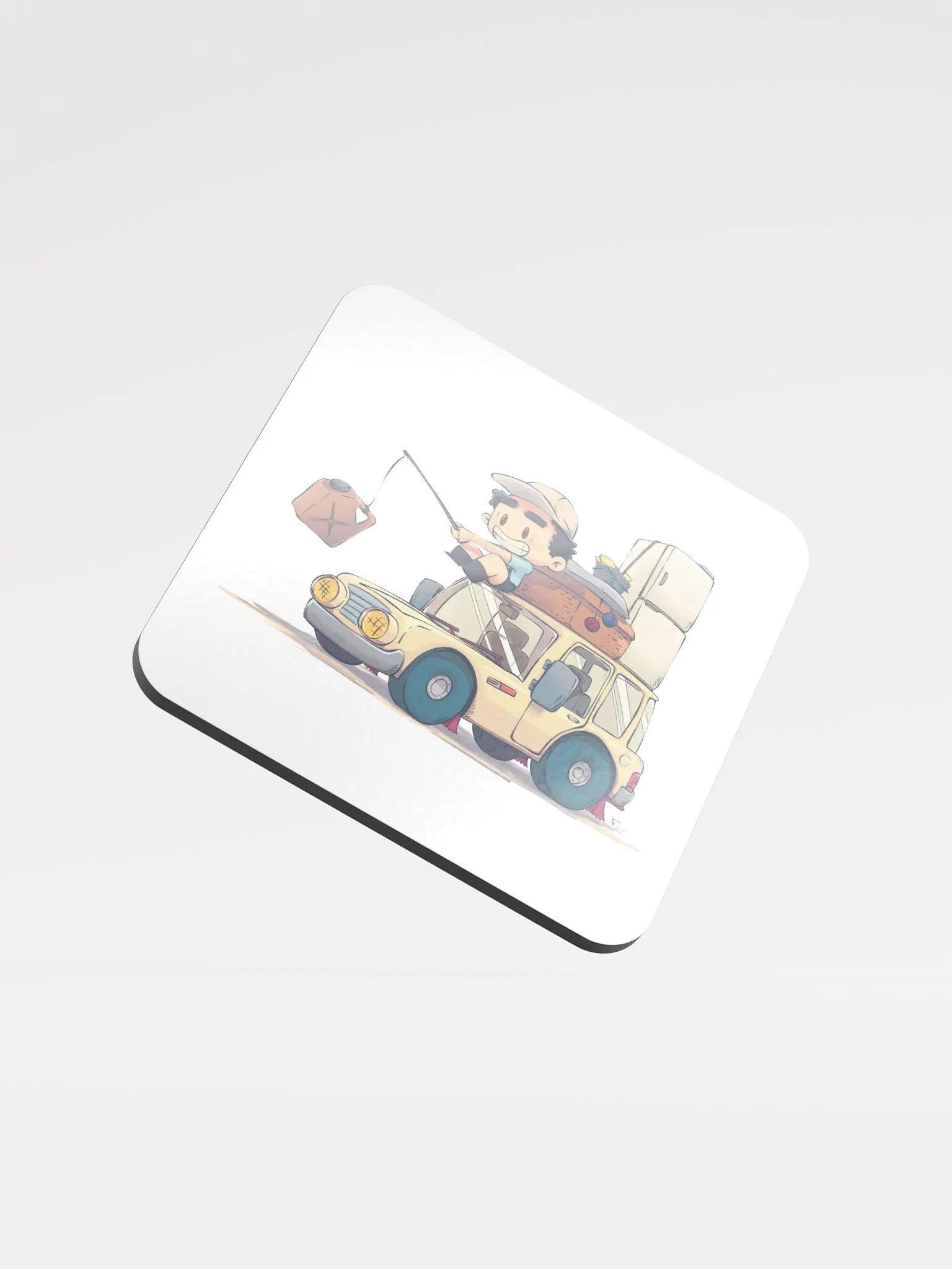 Go Go My Car | Glossed Cork Coaster product image (1)