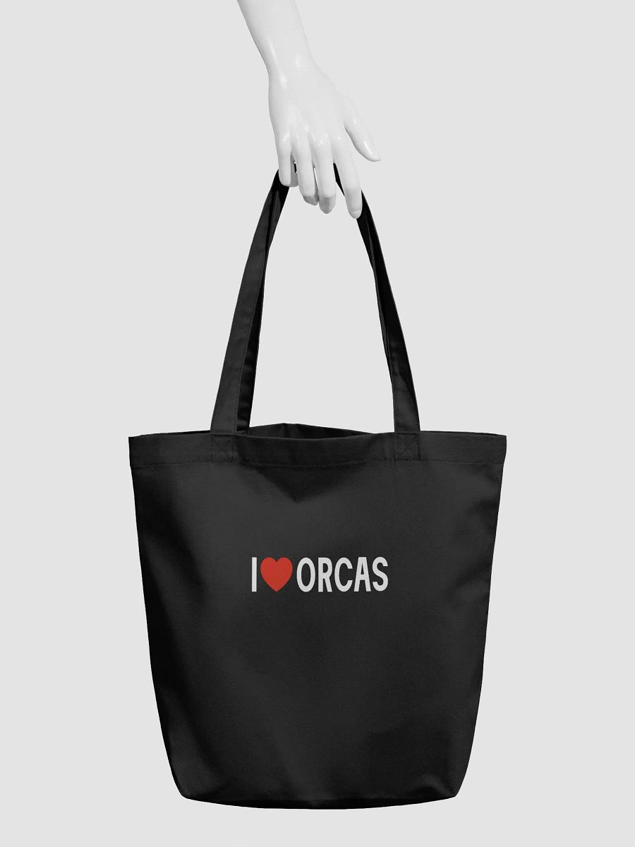I Love Orcas Tote Bag product image (2)