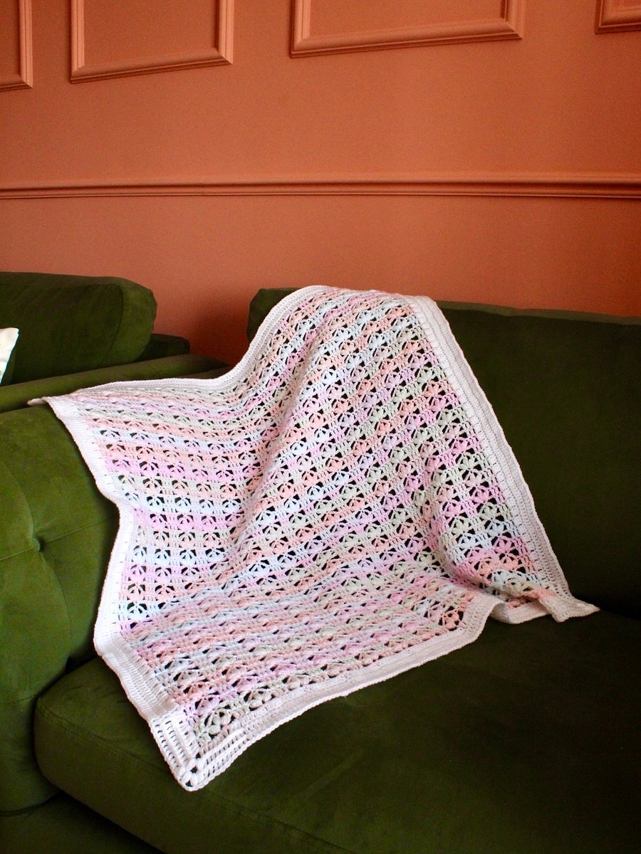 Lace Crochet Baby Blanket - Scarlett Baby Blanket product image (5)