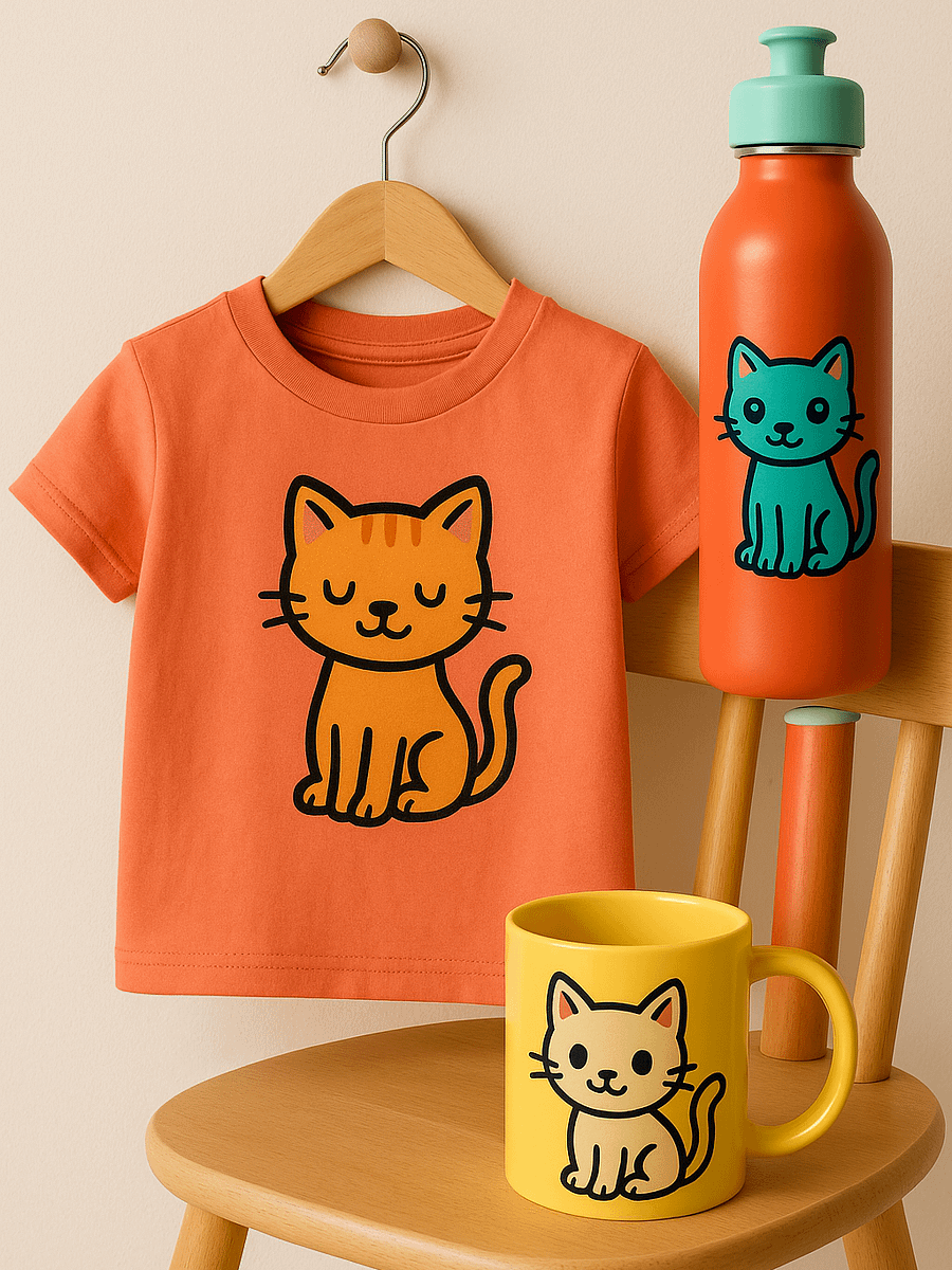 Playful Kittens Doodles – Vector Illustrator File for Creative Projects product image (10)