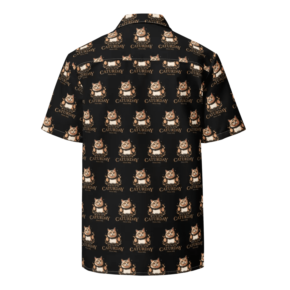Caturday Hawaiian Style Shirt - Big Orange Kitty - Stable Diffusion product image (2)