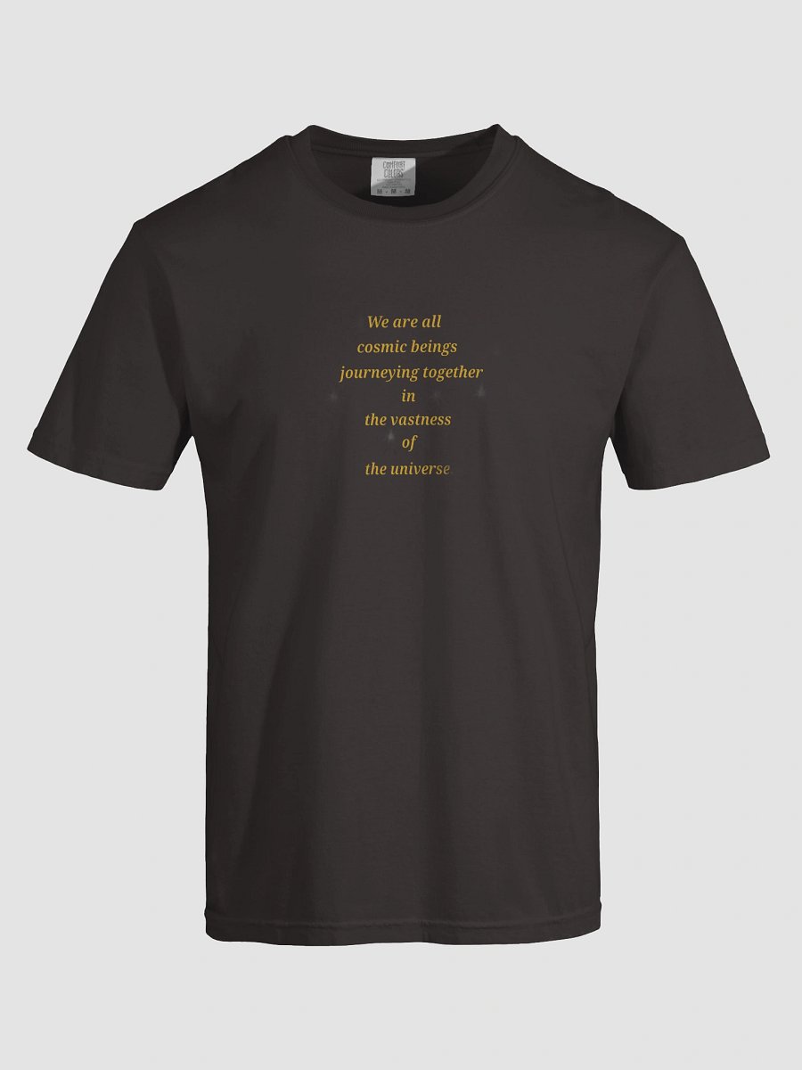 Cosmic Journey Yellow Quote T-Shirt product image (5)
