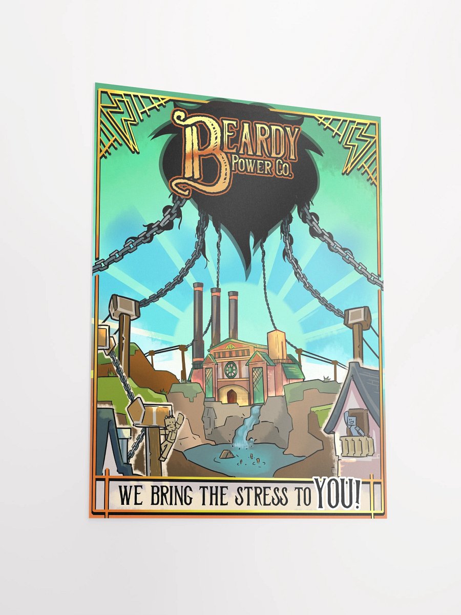'We bring the stress to YOU!' print (Blue) product image (3)