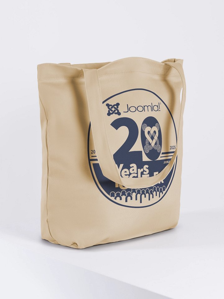 Joomla! 20th Anniversary Edition<br /> — Eco-Friendly Tote Bag / Oyster — product image (2)
