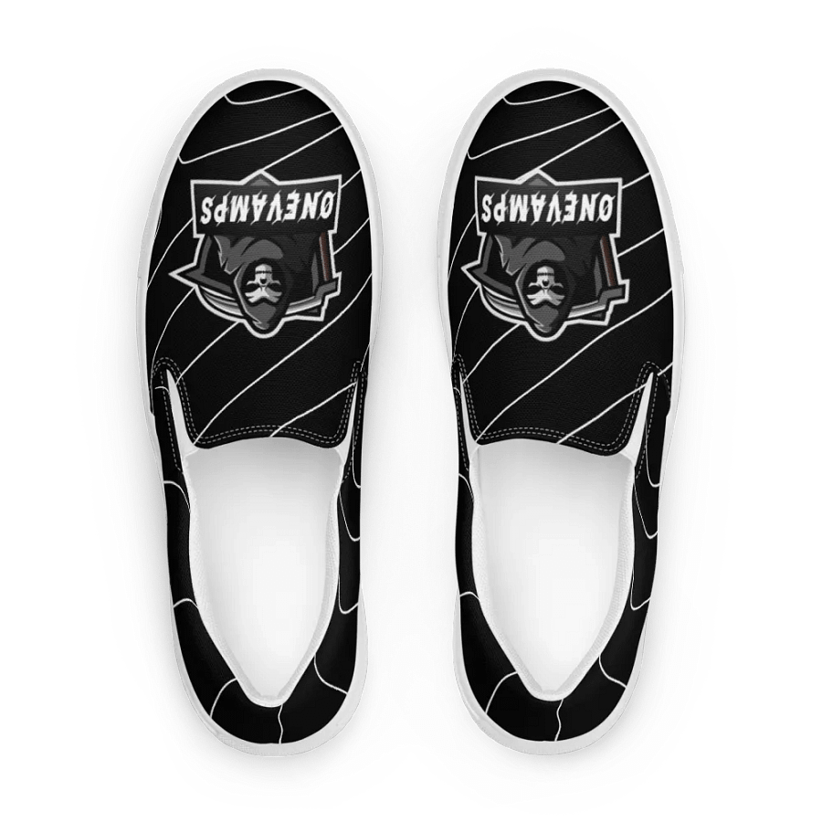 Men's Slip-On Canvas Shoes OneVamps black color product image (4)