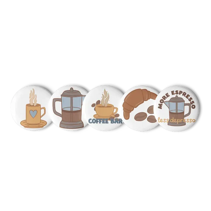 Heartfelt Coffee Pins Set product image (3)