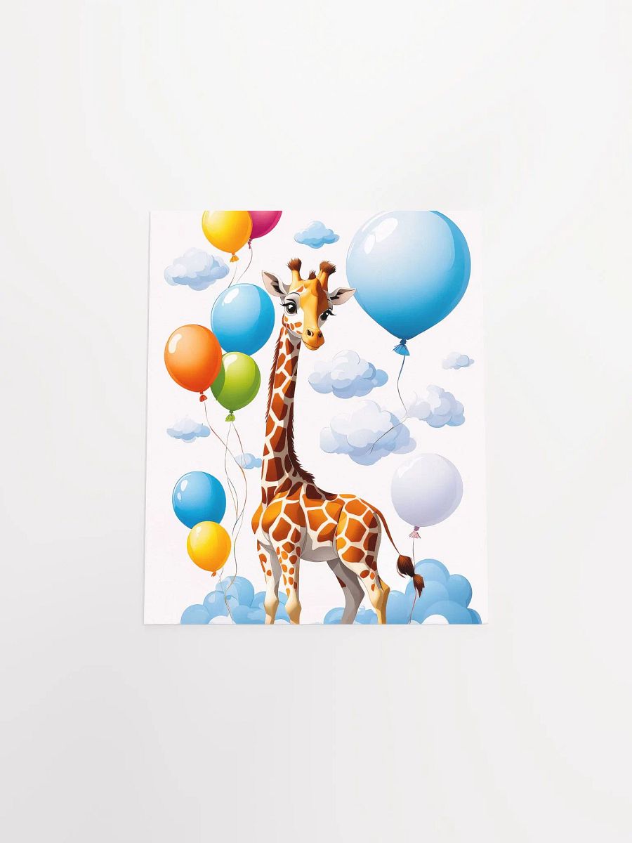 Baby Giraffe - Poster - Nursery-Kids Room - Small-Standard Sizes - 8x10-11x14-12x16-16x20 Inches product image (14)