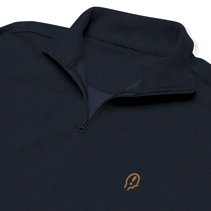 EXCLAIMING MENTALLY (brass) embroidered quarter zip product image (6)