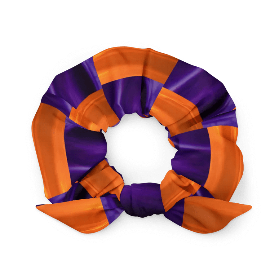 Festive Halloween Checkerboard All-Over Print Scrunchie product image (7)