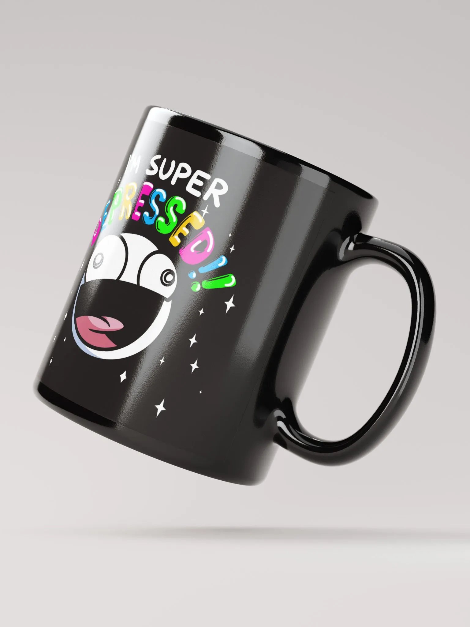 Super Duper Depressed Mug (Black) product image (3)