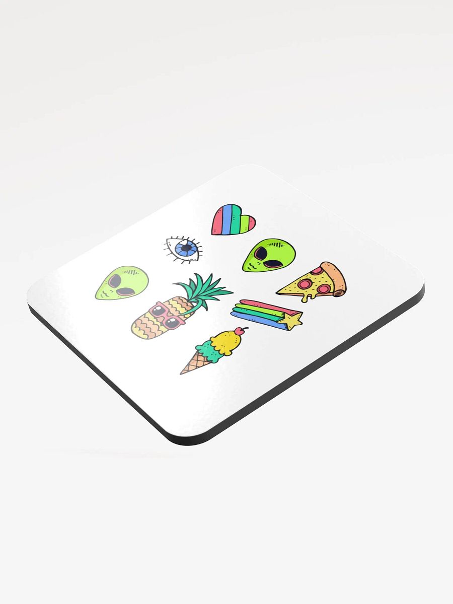 "Martians Take Belfast!" Roswell Aliens Cork Coaster product image (3)