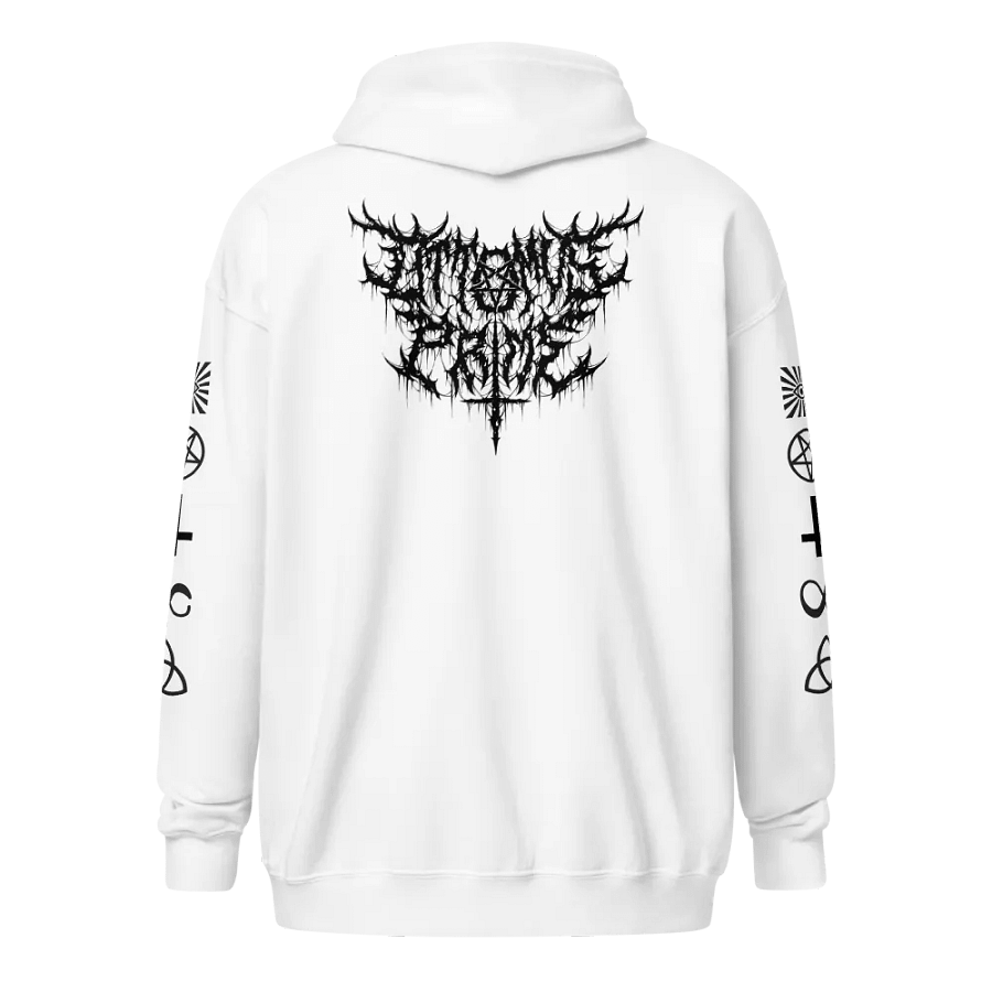 Ottomus Prime Metal Logo Zip-up (White) product image (6)