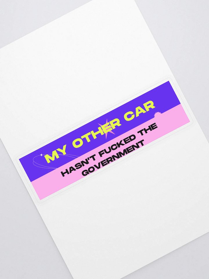 Funny Tesla bumper sticker product image (1)