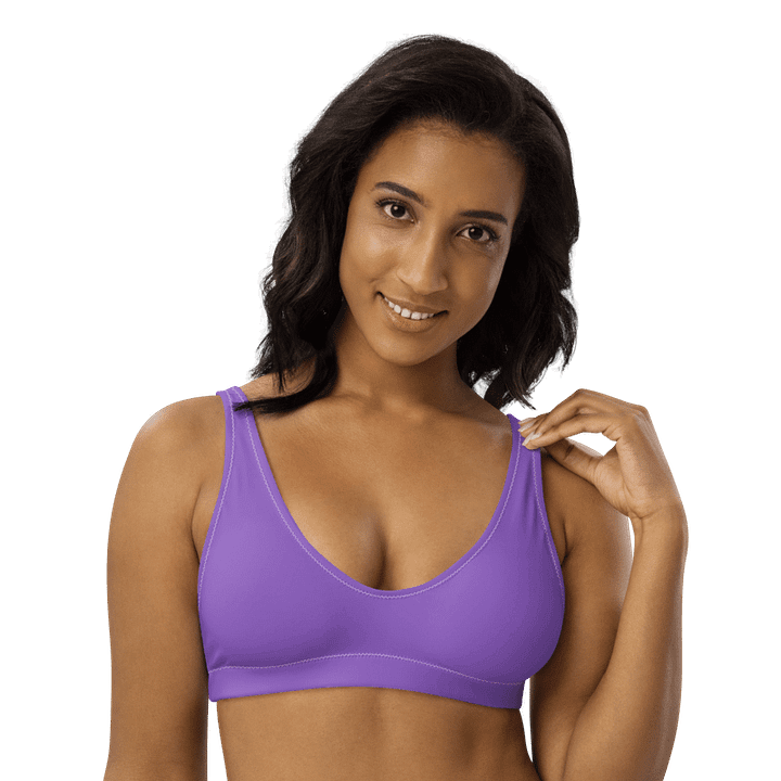Plain Color Amethyst Padded Bikini Top product image (1)