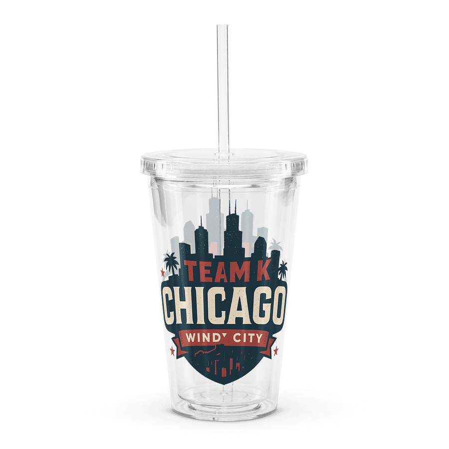 Team K Chicago Clear Plastic Tumbler product image (2)