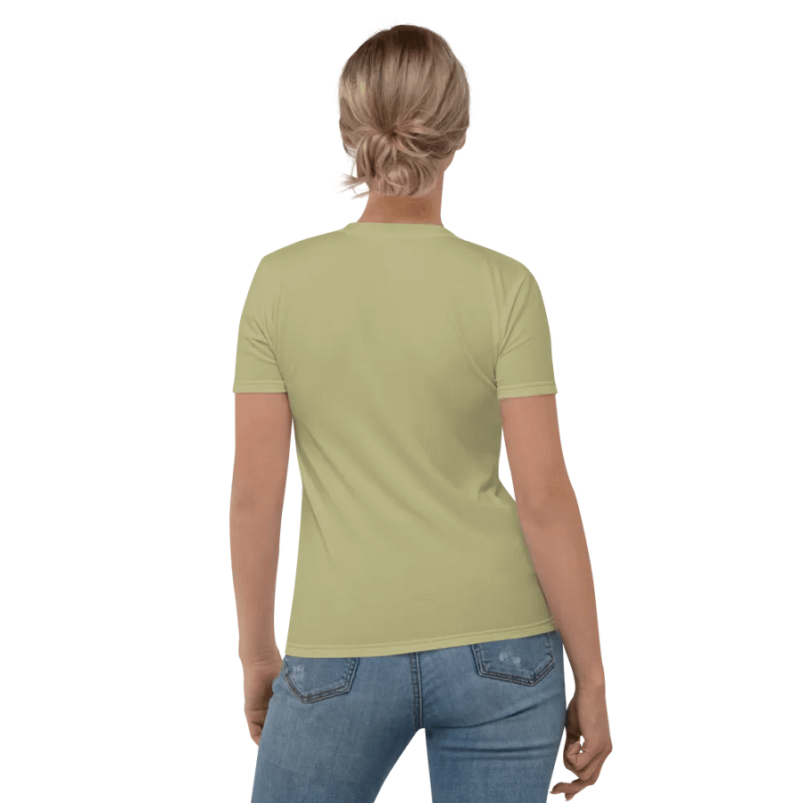 Plain Medium Yellow True Summer Women's Crewneck Polyester Heavyweight Premium T-Shirt by Treasure Pie product image (6)
