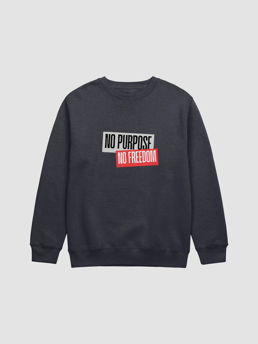 Rebellious Statement Sweatshirt | no purpose no freedom product image (13)