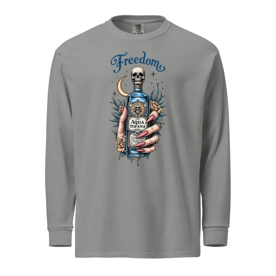 Freedom Tattoo Style Aqua Tofana Long Sleeve Comfort Colors Tee product image (7)