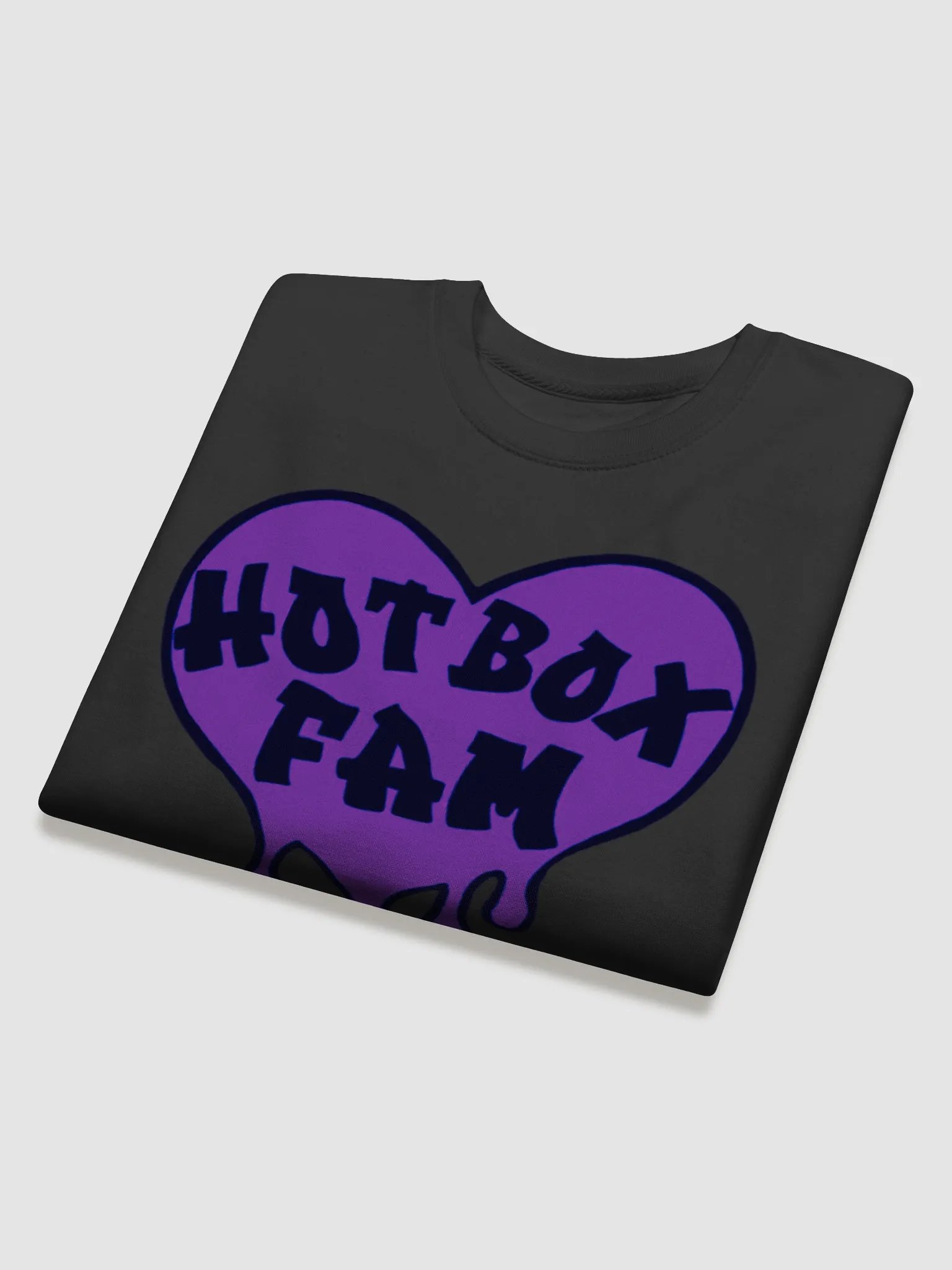 UNISEX HOT BOX FAM SOLID DARK PURPLE LOGO SWEATSHIRT product image (30)