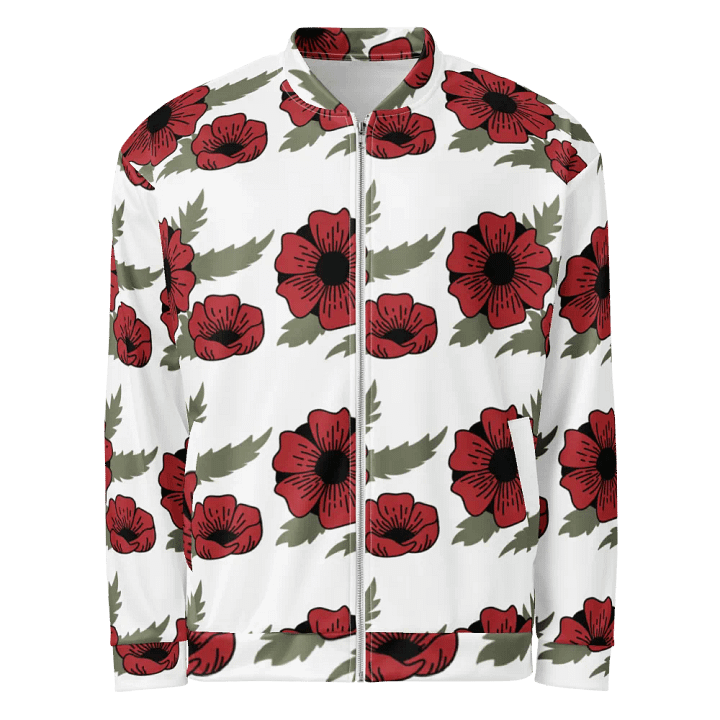 Blossom Grid All-Over Bomber Jacket product image (1)