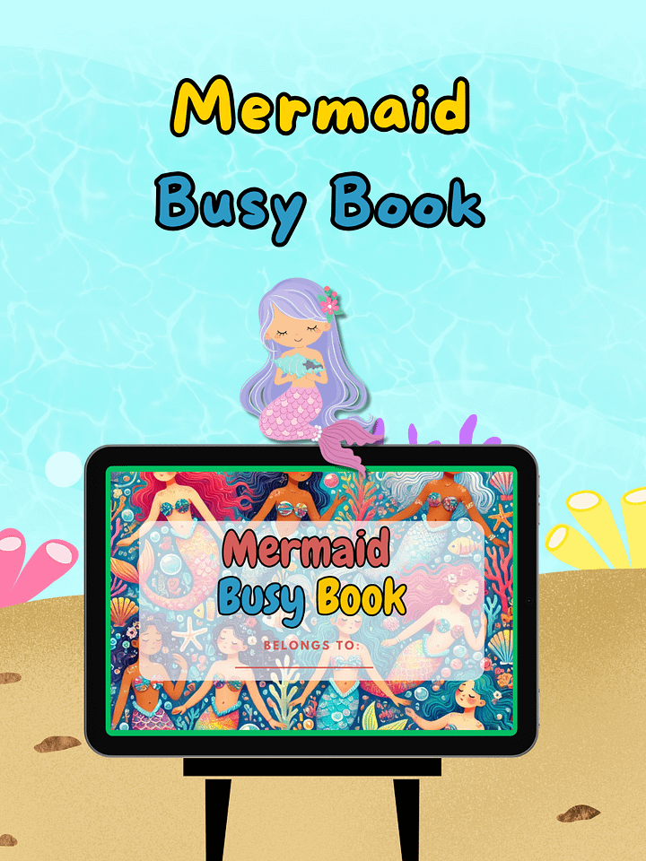 Mermaid Activity Busy Book Kit product image (2)