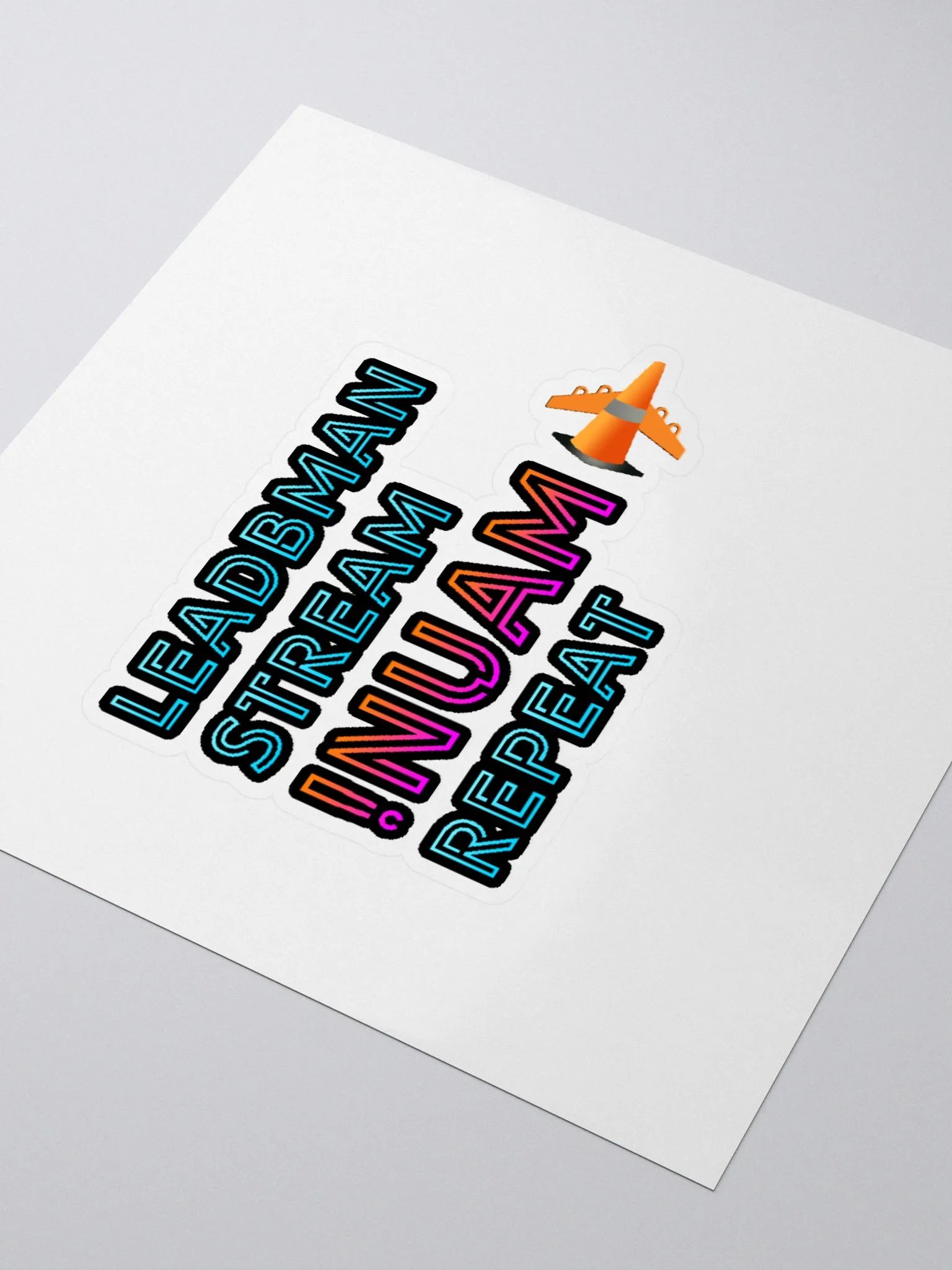 leadbman stream !nuam repeat (Sticker) product image (3)